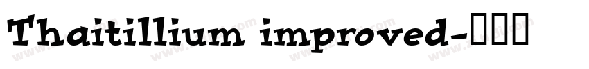 Thaitillium improved字体转换